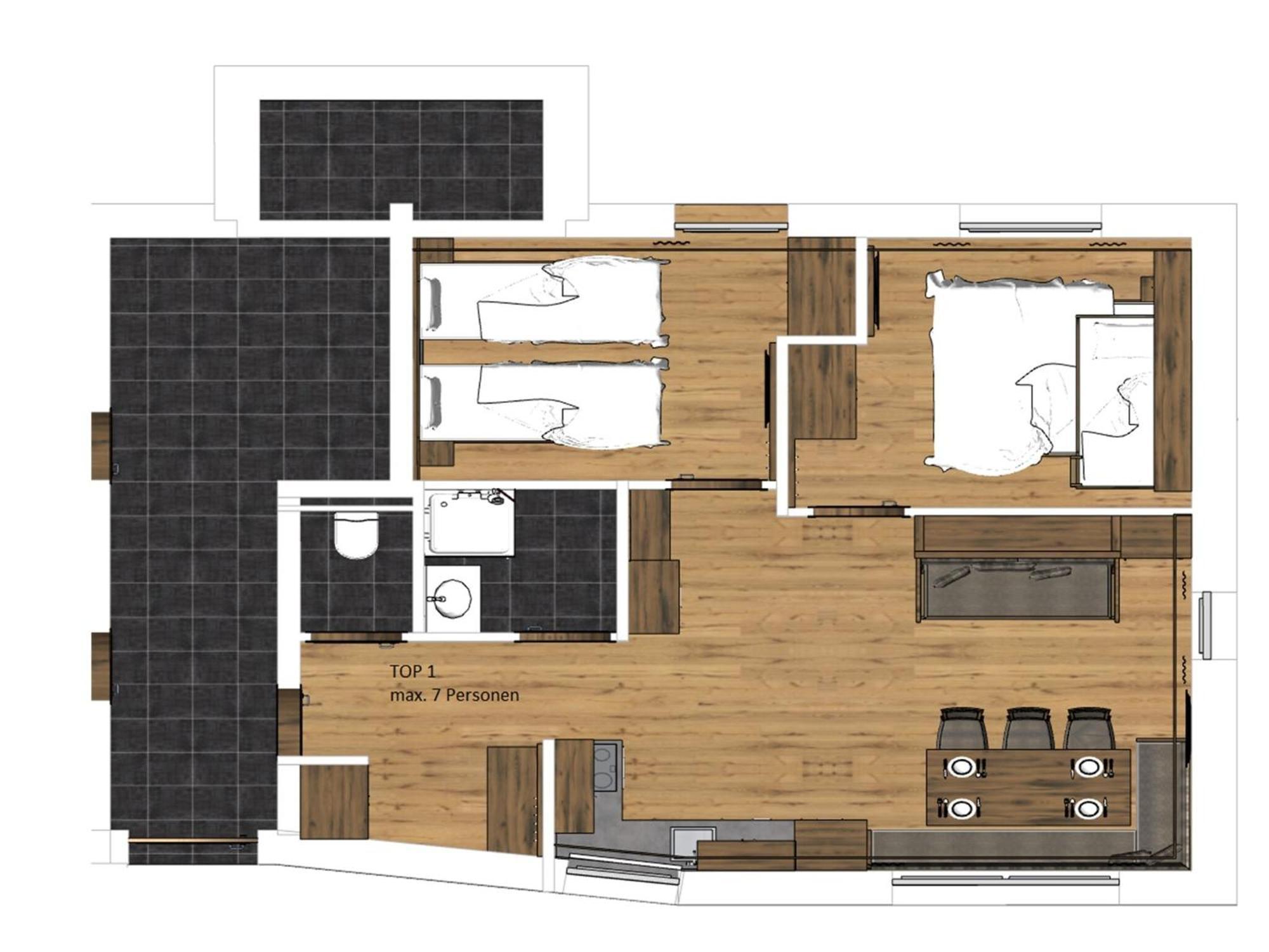 Large Apartment In Sankt Georgen With Balcony Furstau Luaran gambar